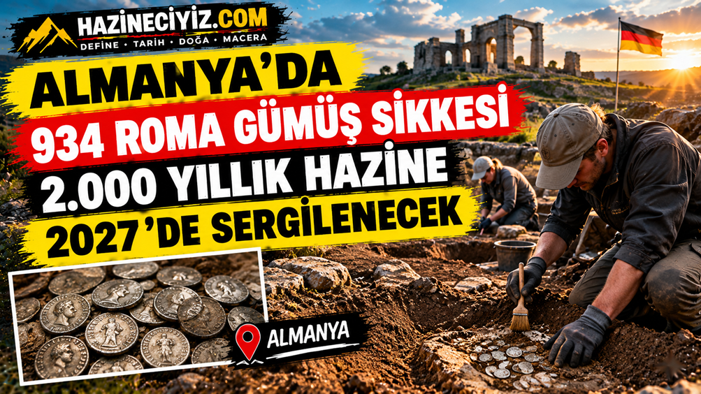 Almanya’da 934 Roma Gümüş Sikkesi Bulundu: 2.000 Yıllık Hazine 2027’de Sergilenecek