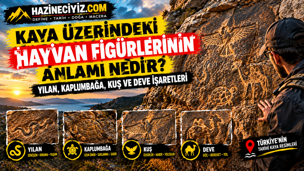 Kaya Üzerindeki Hayvan Figürlerinin Anlamı Nedir? Yılan, Kaplumbağa, Kuş ve Deve İşaretleri